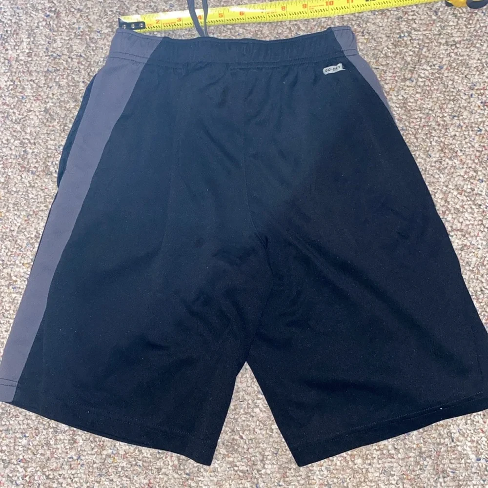 Black and Gray Boy’s Old Navy Go Dry Shorts with pockets